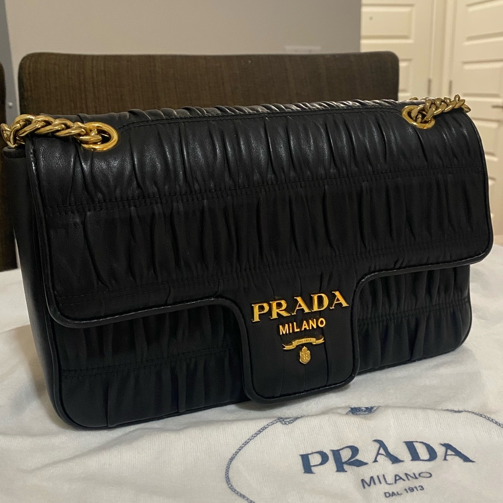 Prada Nappa Chain Flap  Bag